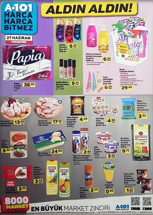A101 27 Haziran 2019 Aktüel Ürünler 3.Sayfa