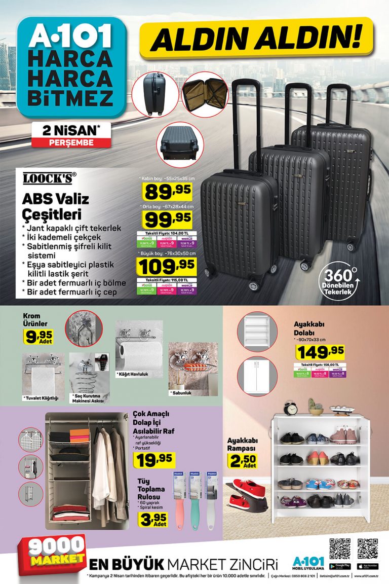 A101 2 Nisan 2020 Aktüel Ürünler