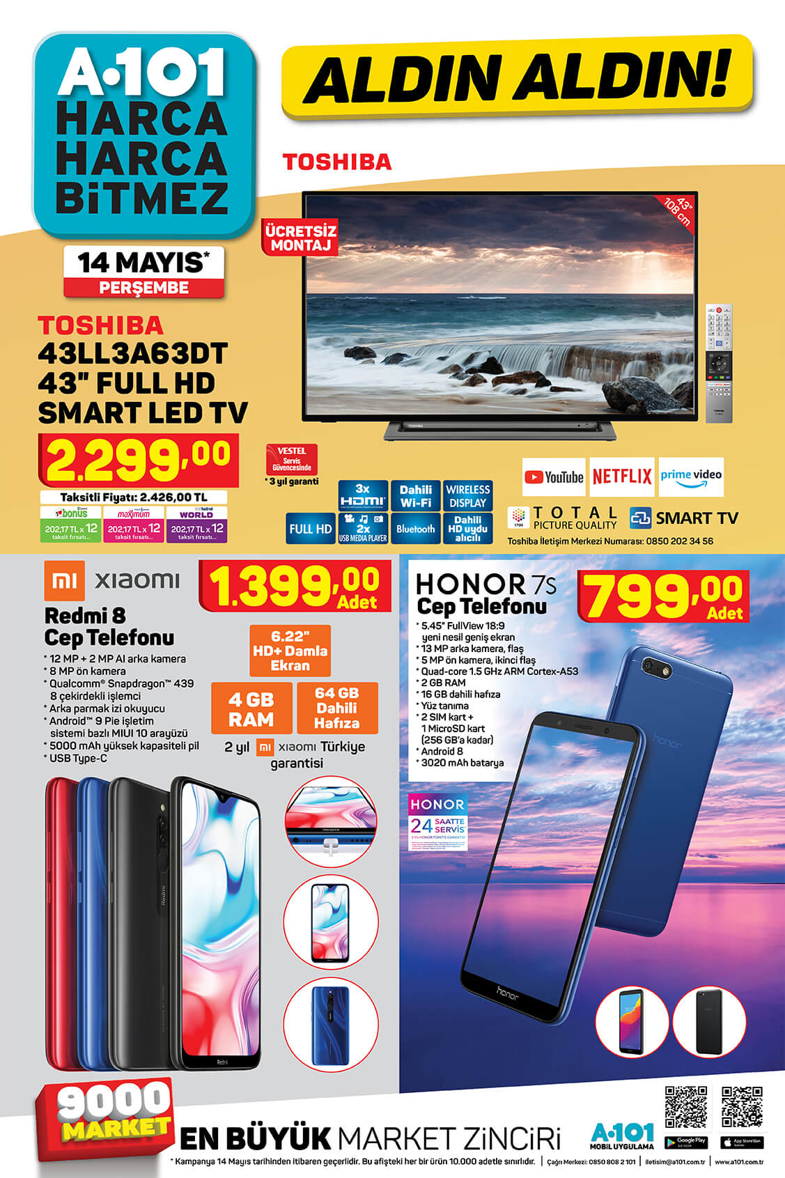 A101 14 Mayıs 2020 Kataloğu 1.Sayfa