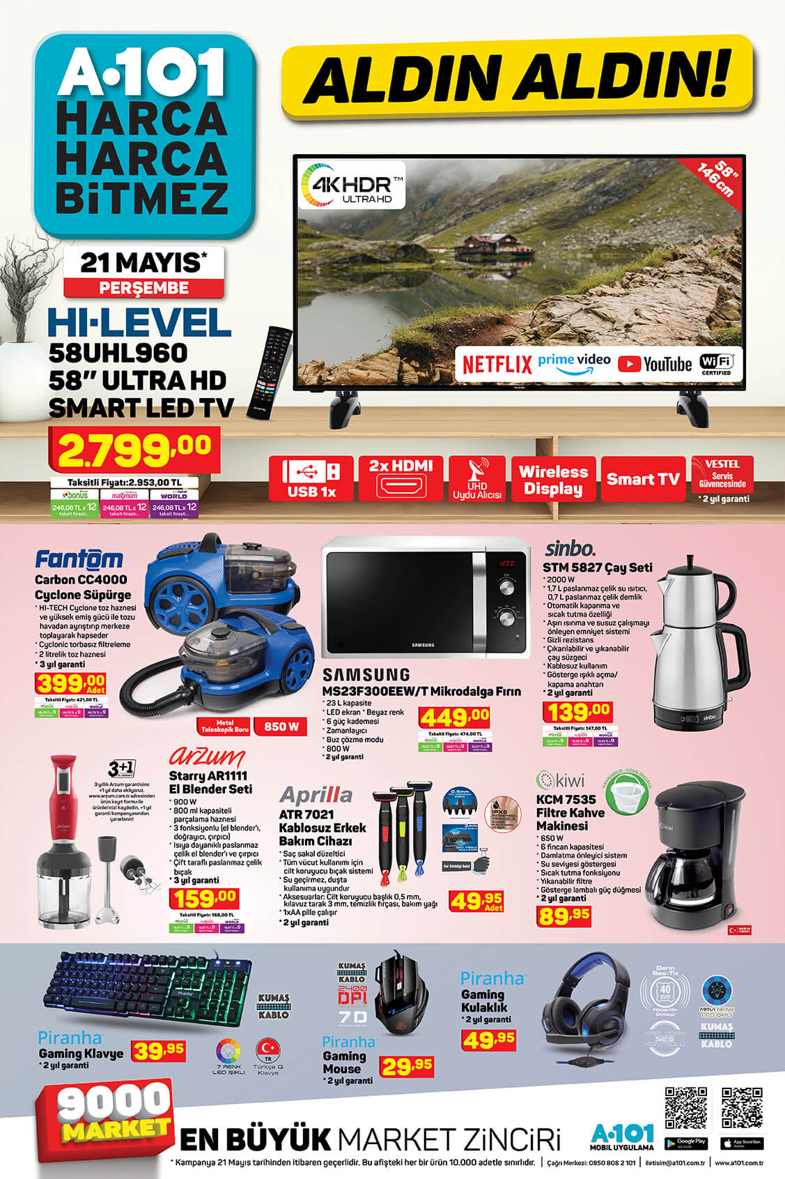 A101 21 Mayıs 2020 Kataloğu 2.Sayfa