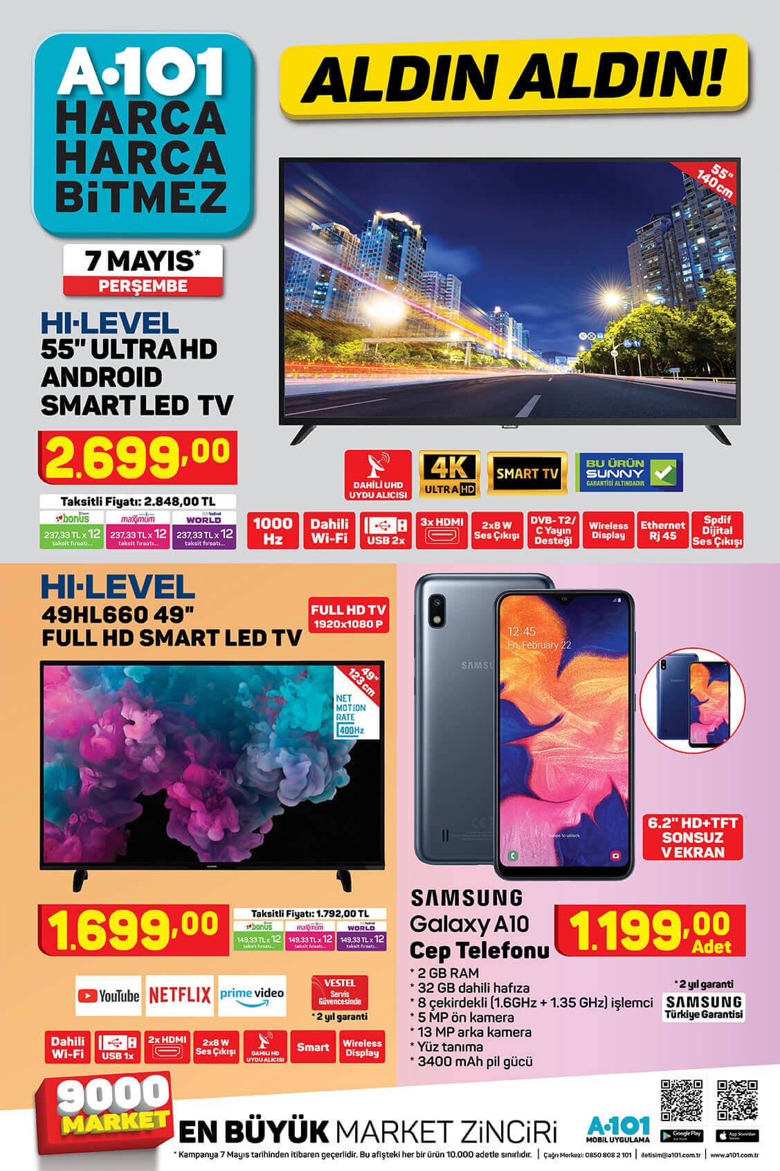 A101 7 Mayıs 2020 Kataloğu 1.Sayfa