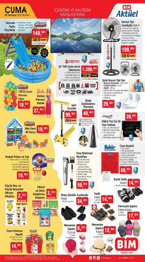 Bim Aktüel 3 Temmuz 2020 - 1.Sayfa
