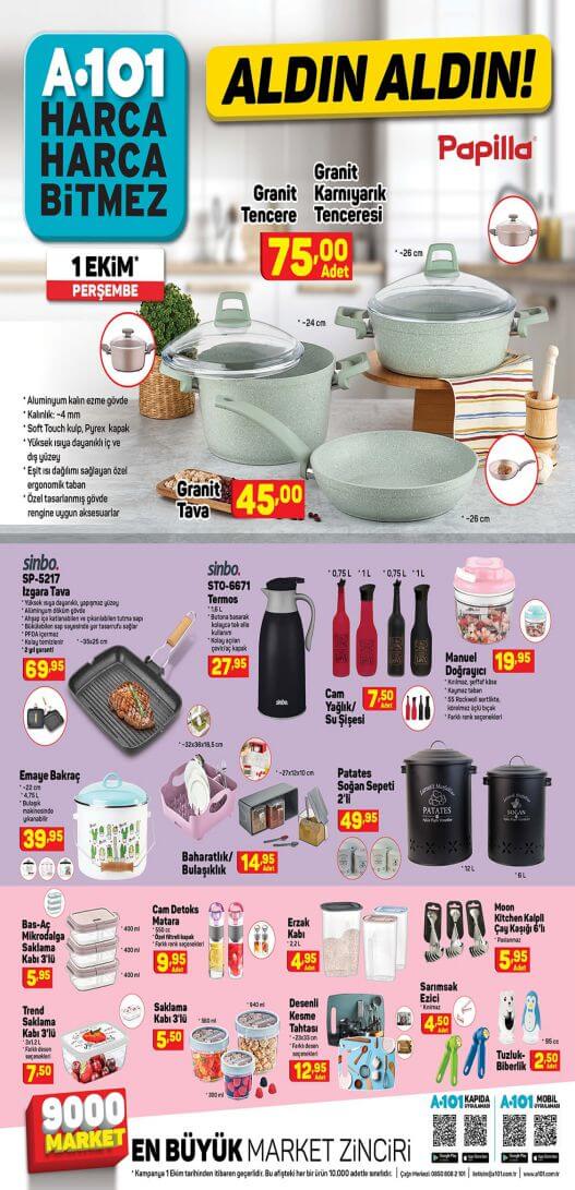 A101 1 Ekim 2020 Aktüel Ürünler 3.Sayfa