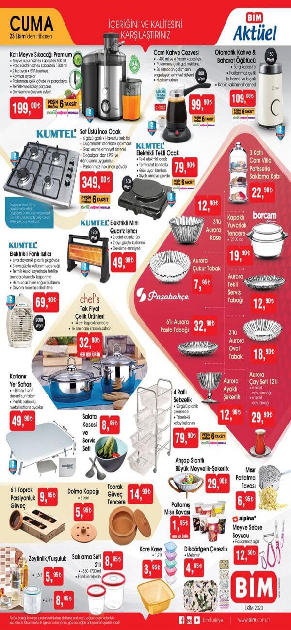 Bim 23 Ekim 2020 Aktüel Ürünler Kataloğu 2.Sayfa