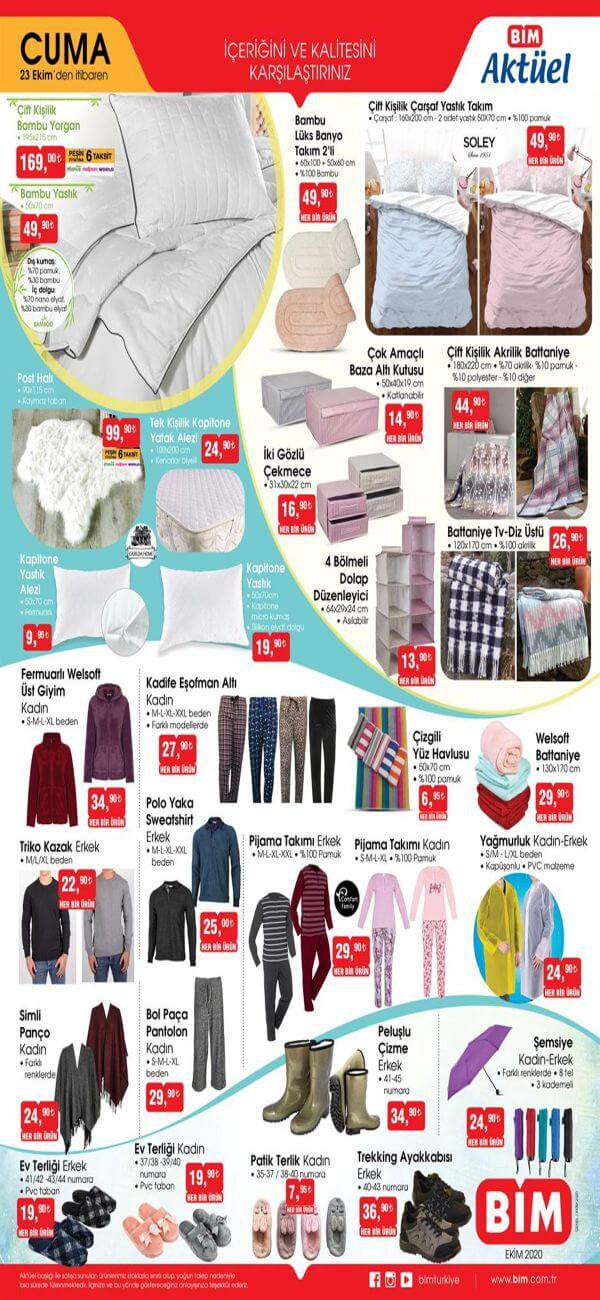Bim 23 Ekim 2020 Aktüel Ürünler Kataloğu 3.Sayfa