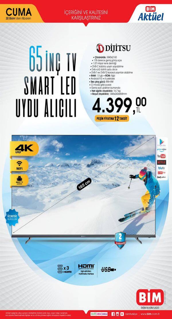 Bim 30 Ekim 2020 Aktüel Ürünler Kataloğu - 1.Sayfa
