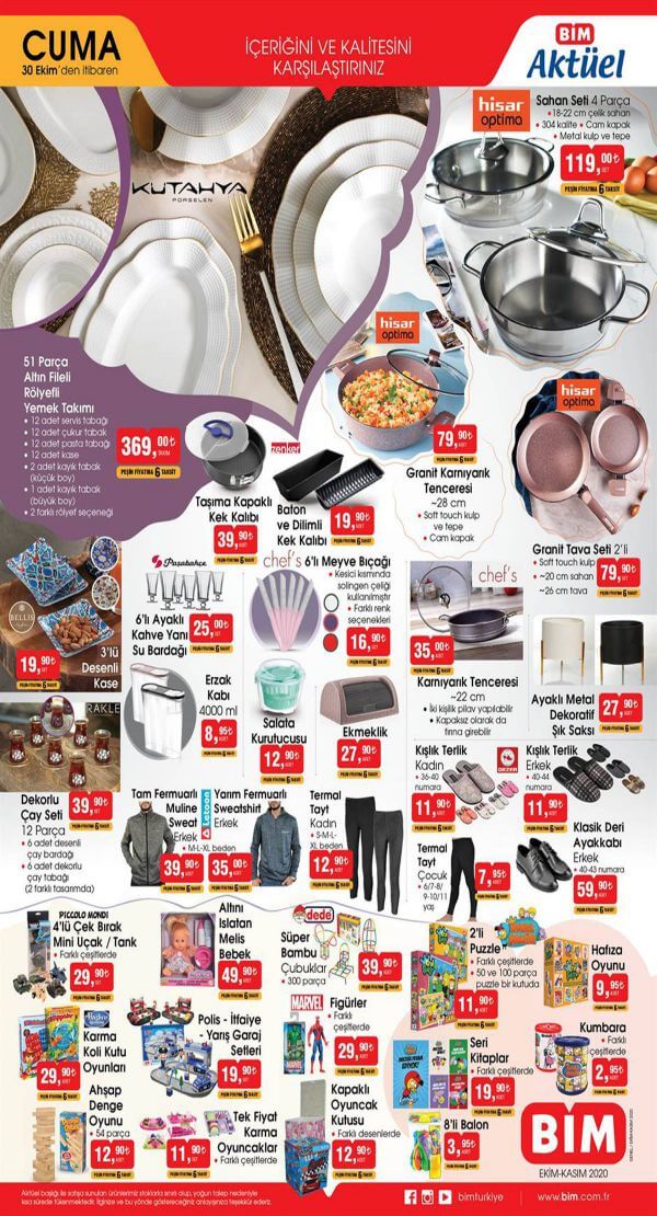 Bim 30 Ekim 2020 Aktüel Ürünler Kataloğu - 2.Sayfa
