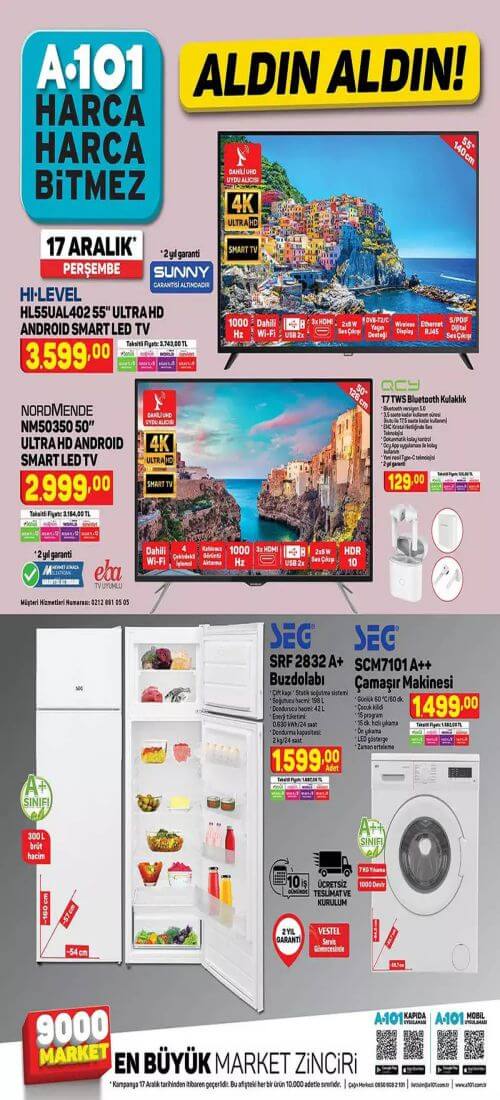 A101 Aktüel Ürünler 17 Aralık 2020 - 1.Sayfa
