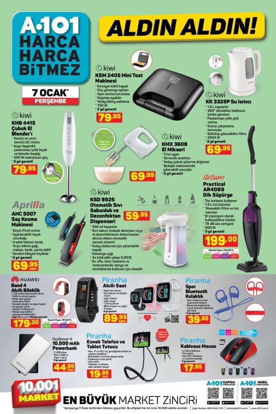 A101 Aldın Aldın 7 Ocak 2021 Aktüel Ürünler 2.Sayfa