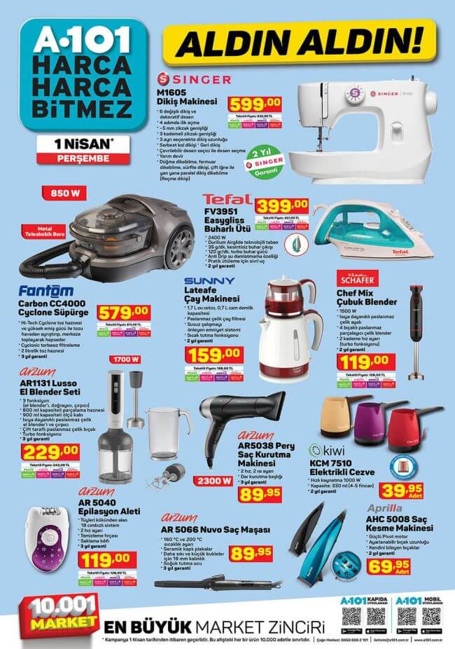 A101 1 Nisan 2021 Aktüel Ürünler Kataloğu - 3.Sayfa