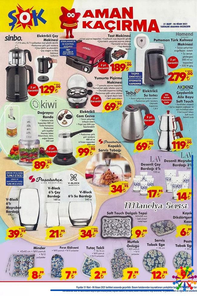 Şok 31 Mart 2021 Aktüel Ürünler Kataloğu - 1.Sayfa