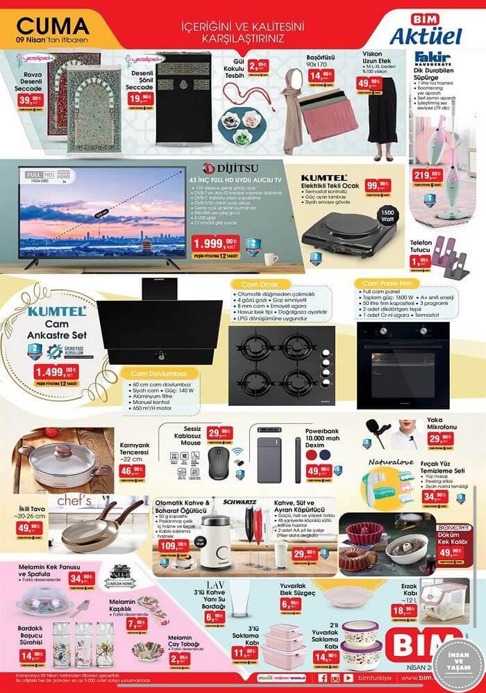 Bim 9 Nisan 2021 Aktüel Ürünler Kataloğu - 1.Sayfa