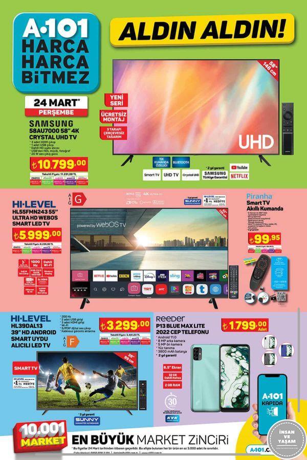 A101 24 Mart 2022 Aktüel Ürünler Kataloğu - 1.Sayfa