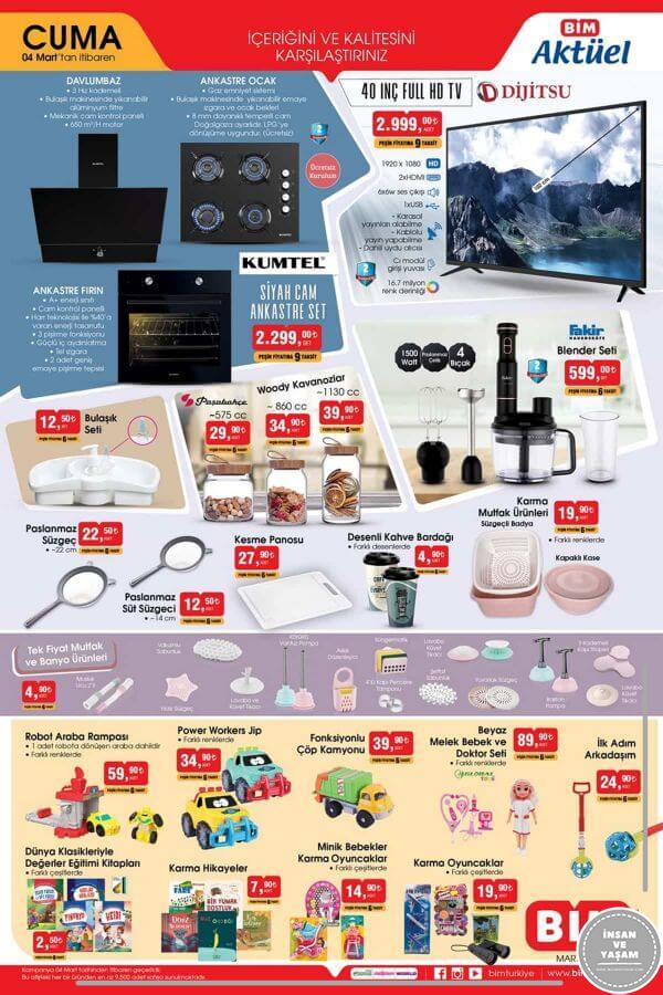Bim 4 Mart 2022 Aktüel Ürünler - 1.Sayfa