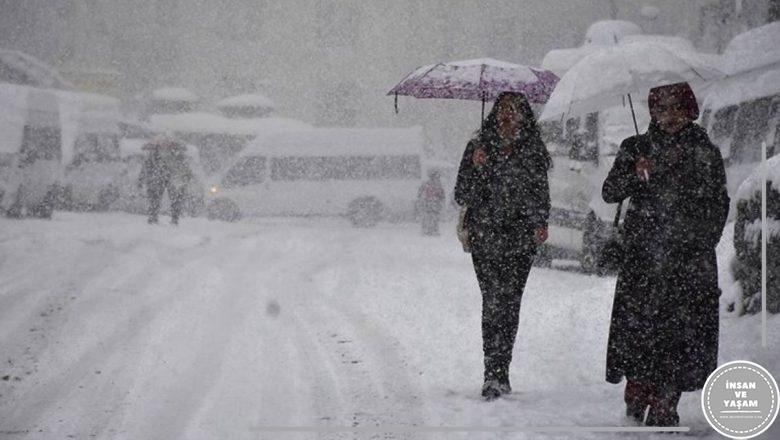  Erzurum ve Kars’ta kar yağışı tesirini artırdı