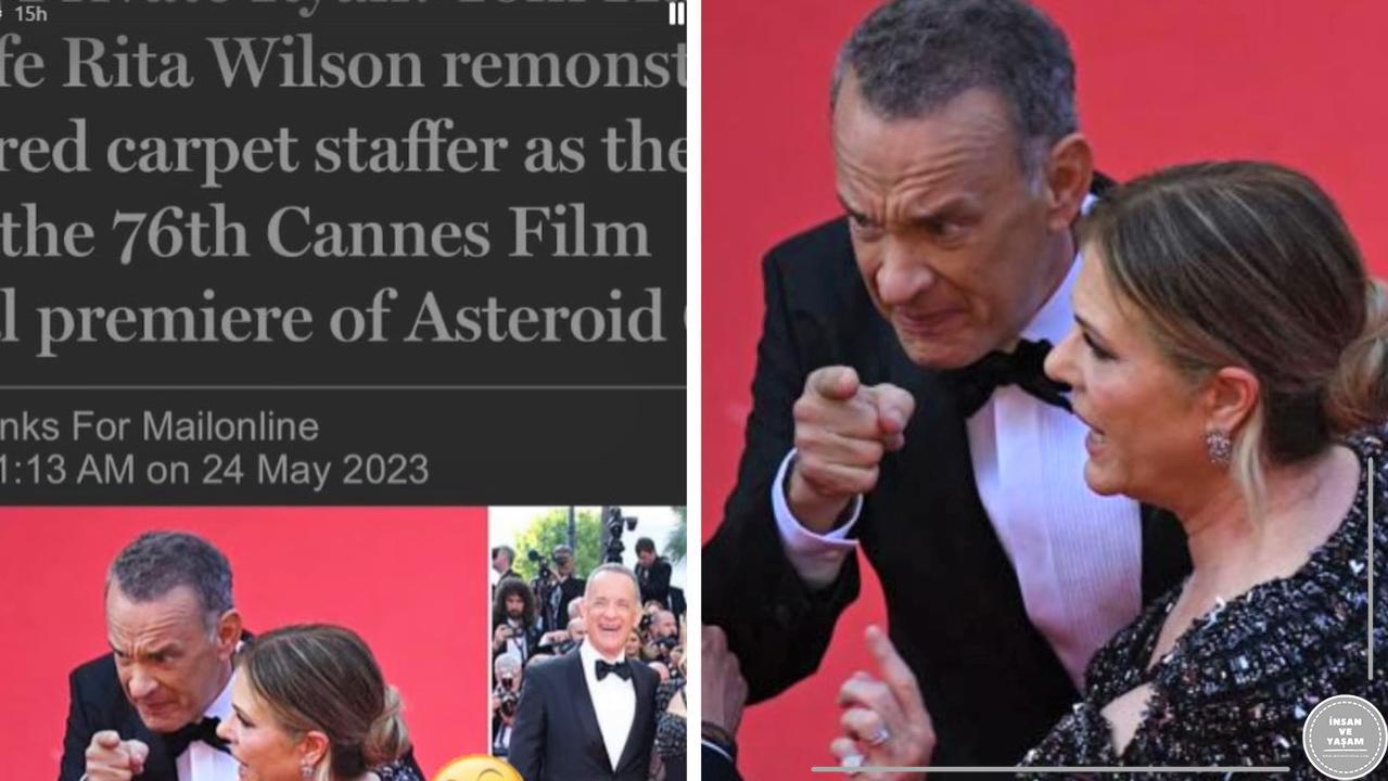Tom Hanks’in karısı, Cannes’daki kırmızı halının ‘azarlaması’nın ardındaki gerçeği açıklıyor