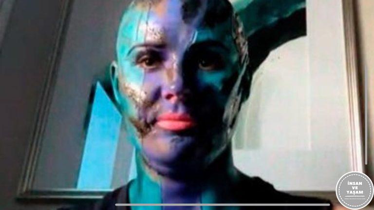 Galaksinin Koruyucuları’ndan Karen Gillane, film makyajında ​​​​çift terapisi Zoom sohbetine katılıyor