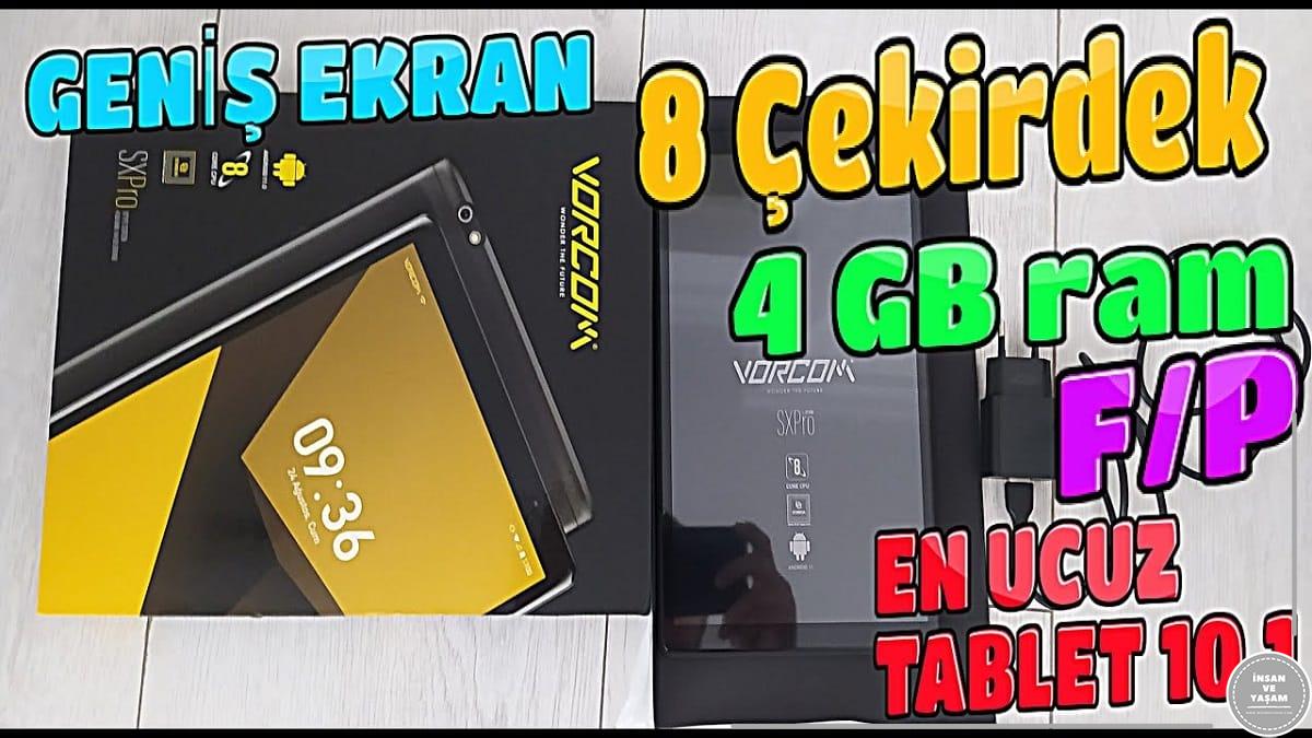 Vorcom10.1 Inc 4 Gb Ram 64 Gb Tablet İncelemesi ve Özellikleri